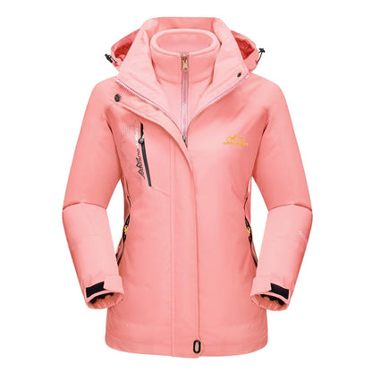 Women's 3-in-1 System Waterproof Fleece Ski Jacket