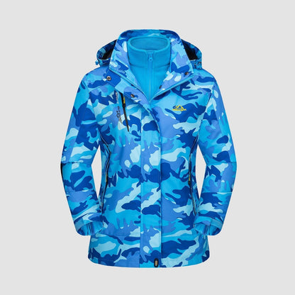 Women's 3-in-1 System Waterproof Fleece Ski Jacket