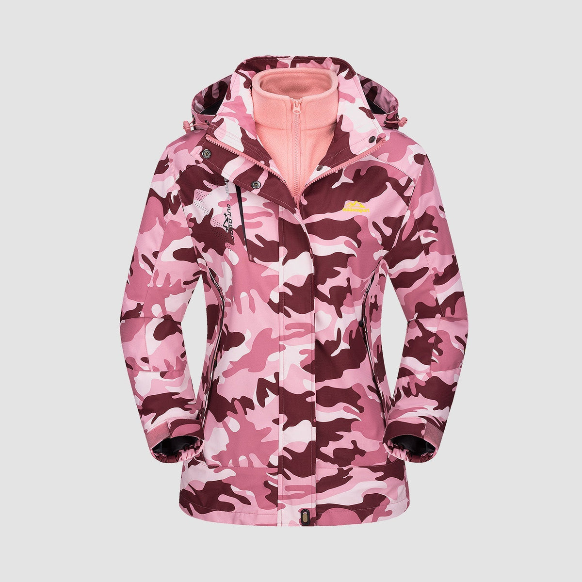 Women's 3-in-1 System Waterproof Fleece Ski Jacket