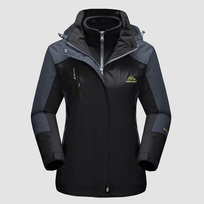 Women's 3-in-1 System Waterproof Fleece Ski Jacket