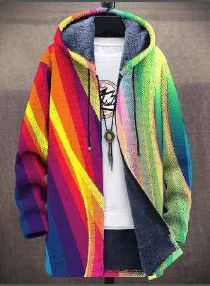 Women's Art Inspired Zip Front Cardigan