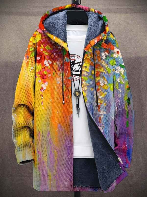 Women's Art Inspired Zip Front Cardigan