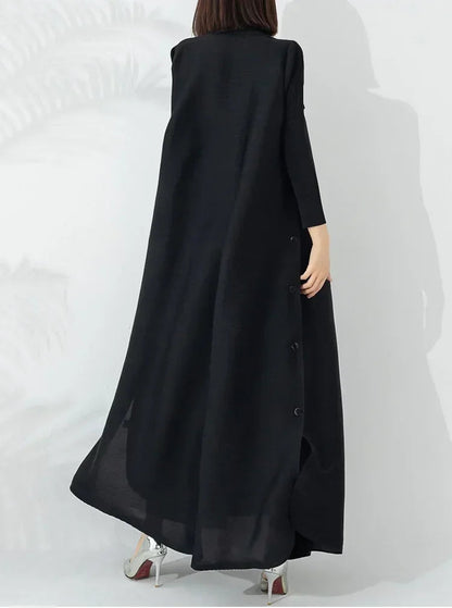 Women's Belted A Line Winter Coat with Notch Lapel