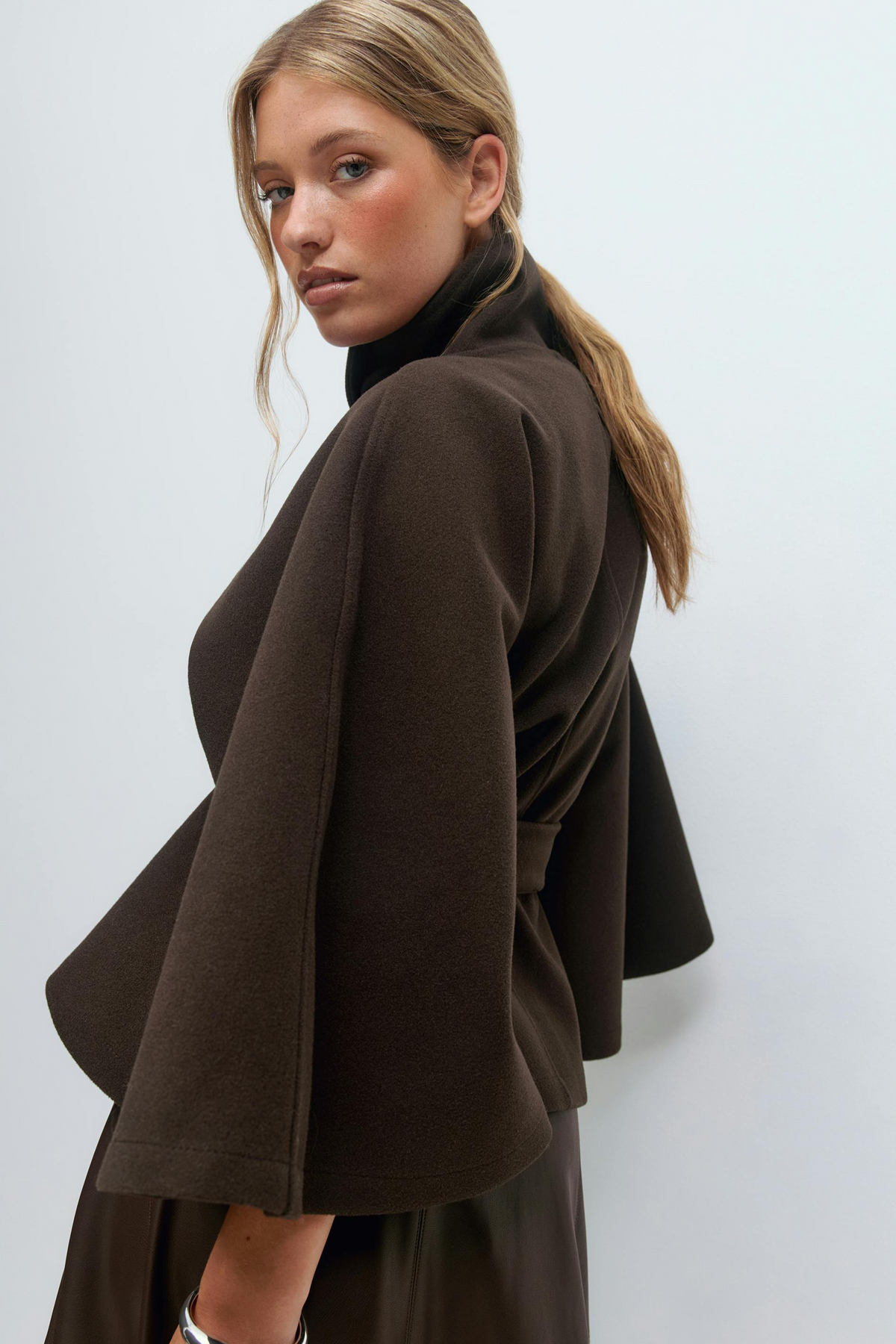 Women's Belted Cape Jacket