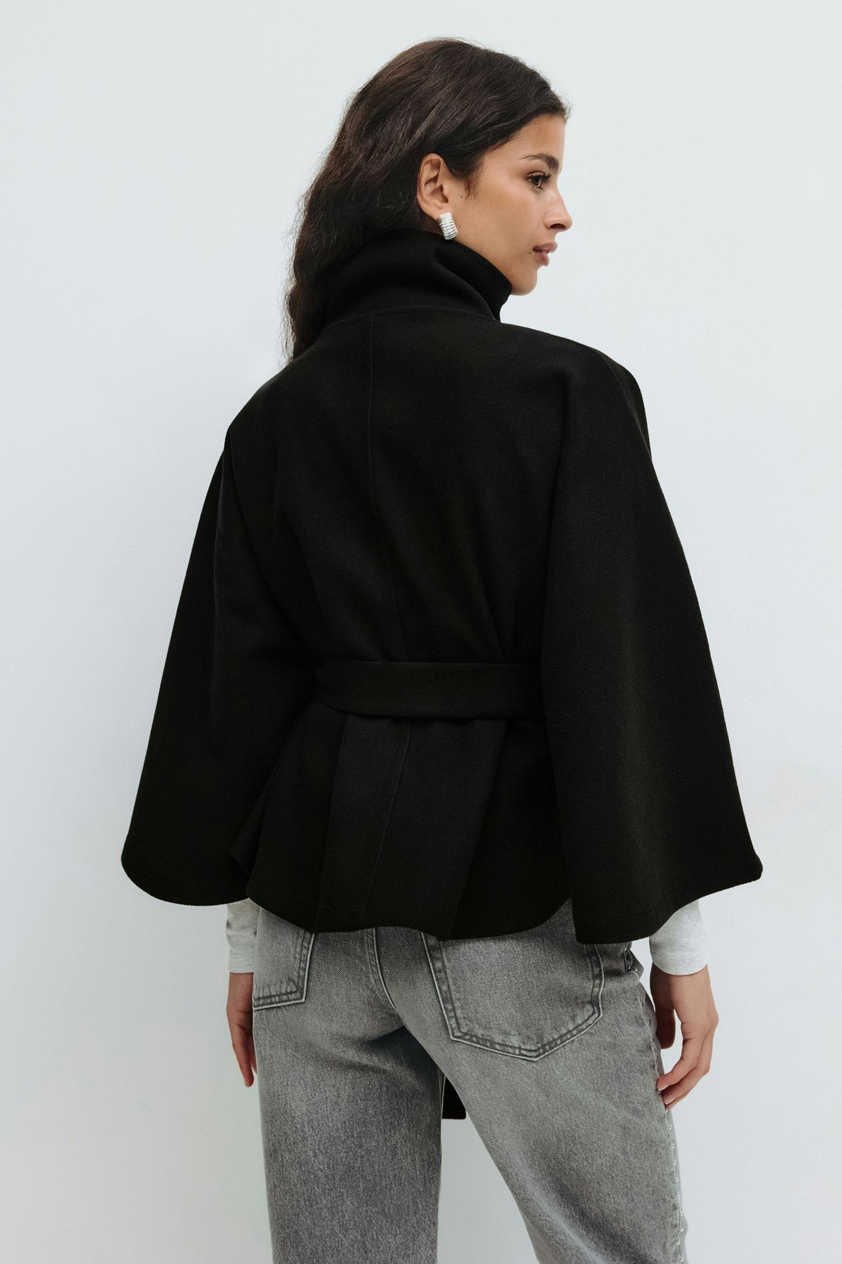 Women's Belted Cape Jacket