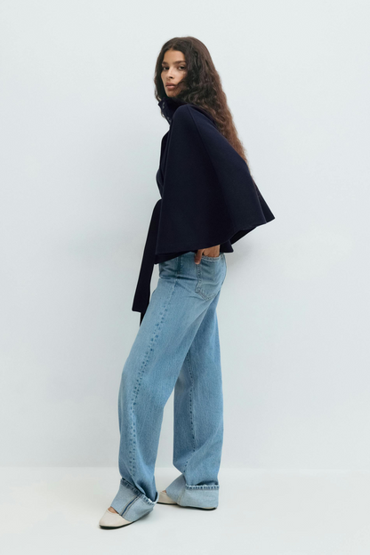 Women's Belted Cape Jacket