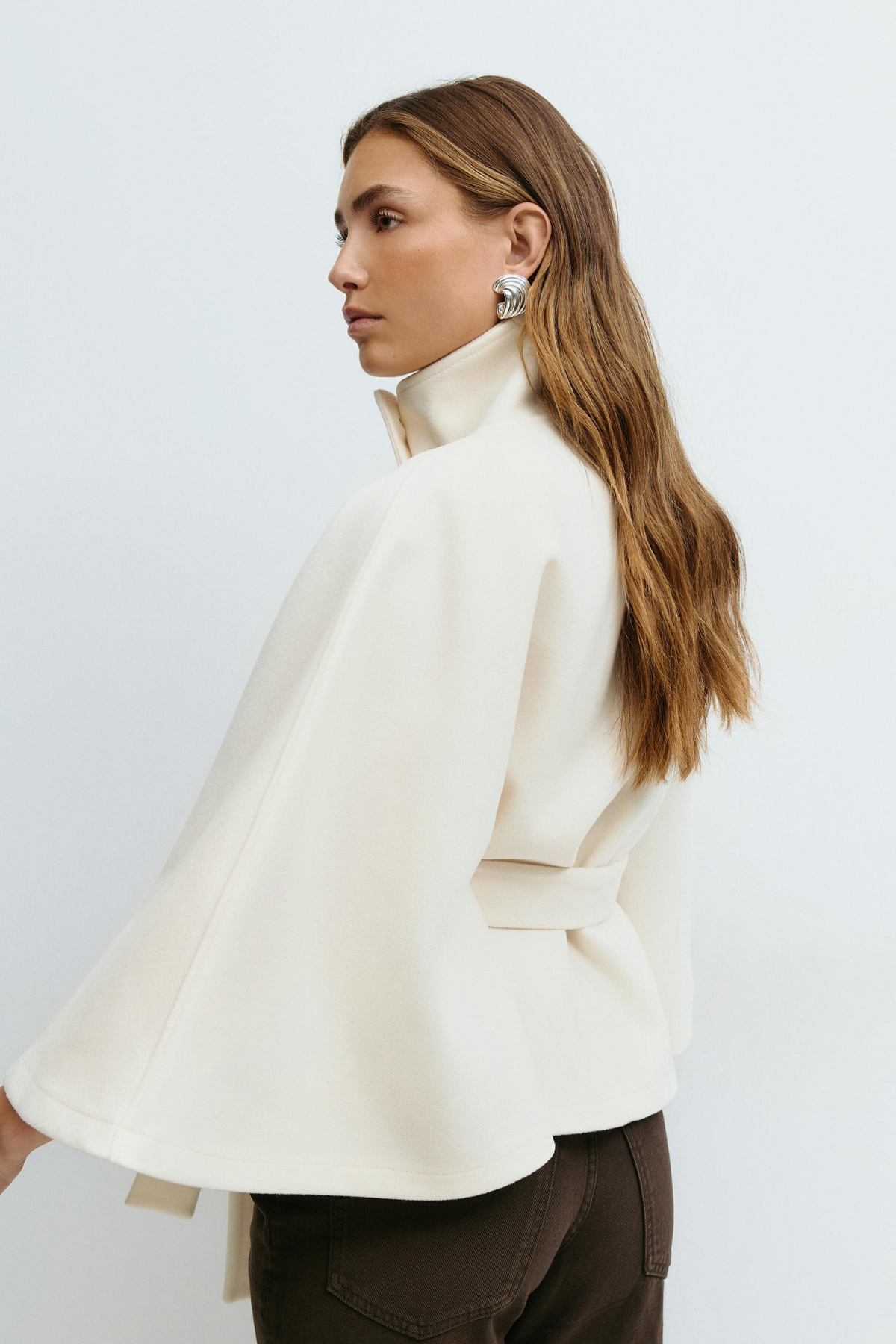 Women's Belted Cape Jacket