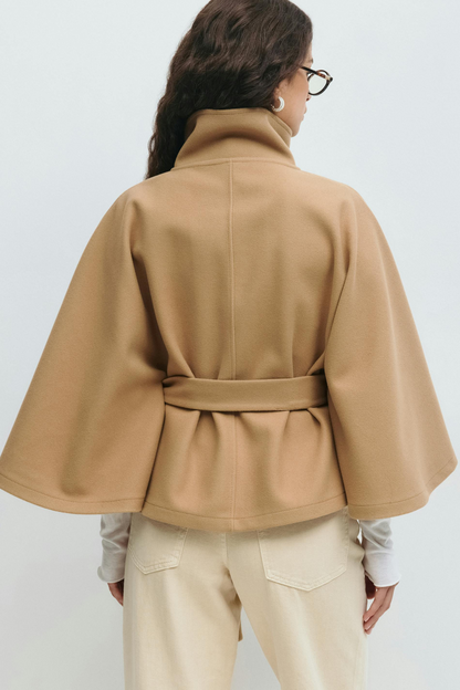 Women's Belted Cape Jacket