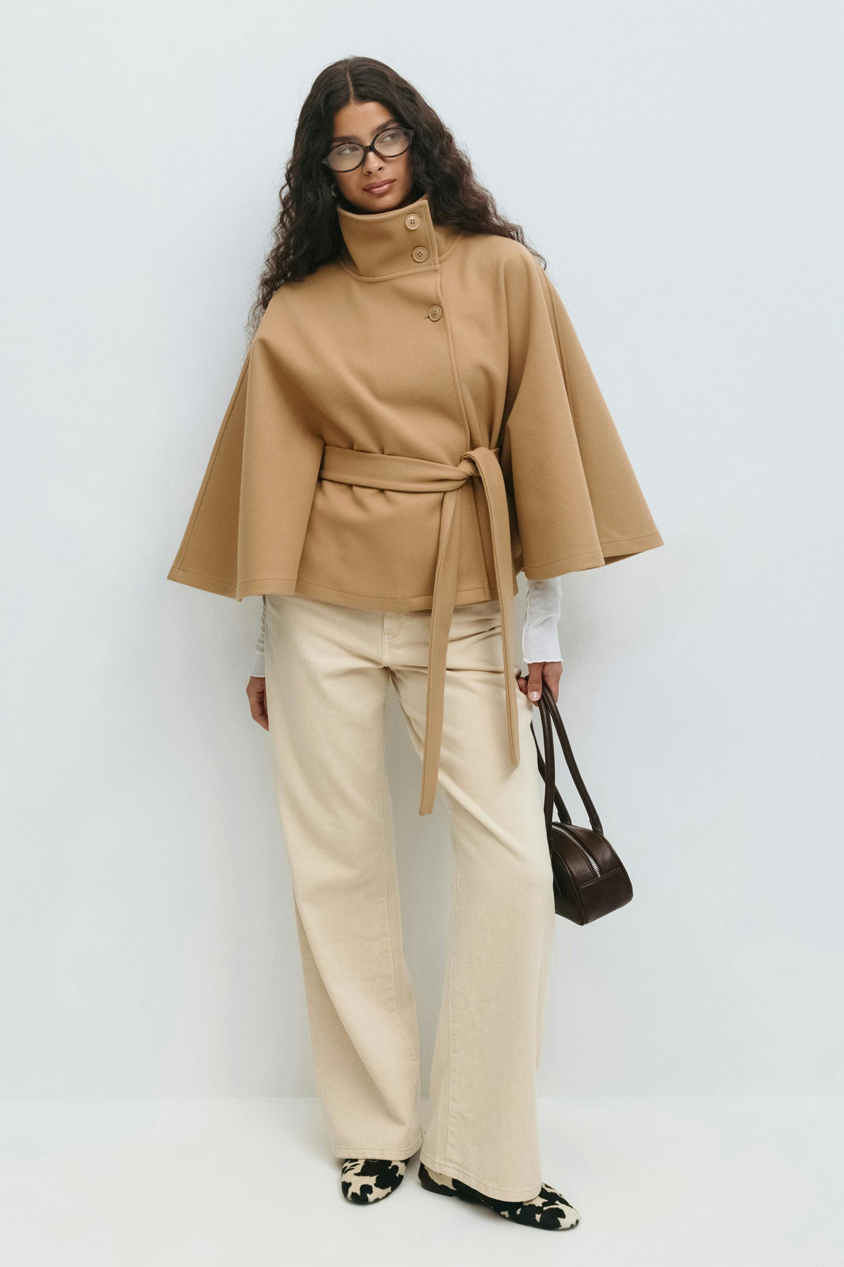 Women's Belted Cape Jacket