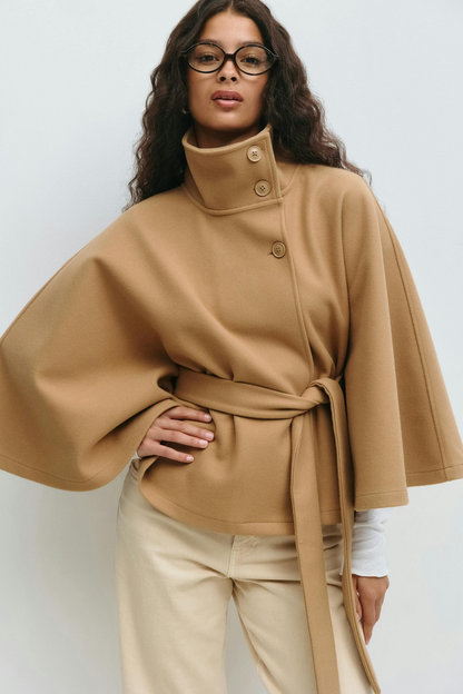 Women's Belted Cape Jacket