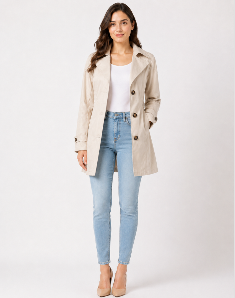 Women's Belted Trench Coat