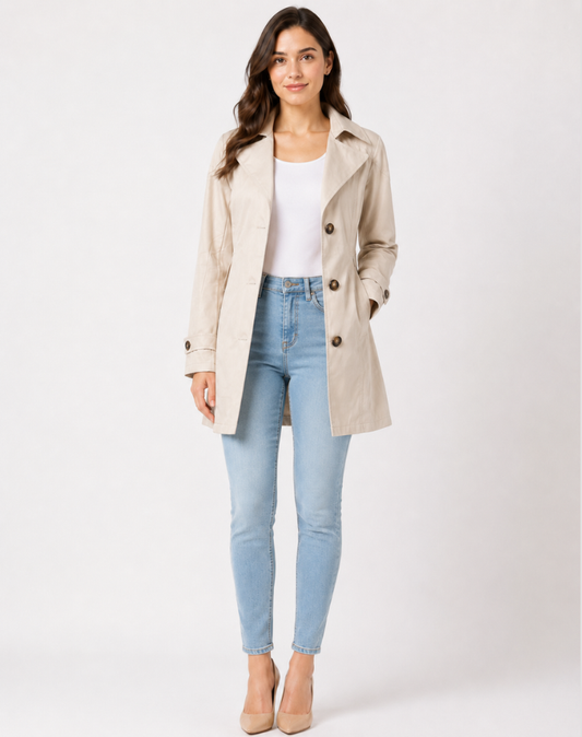 Women's Belted Trench Coat