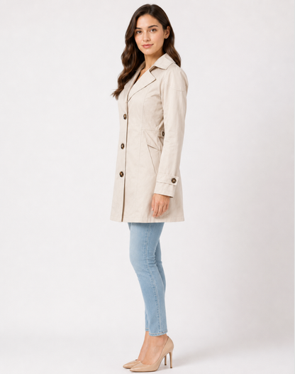Women's Belted Trench Coat