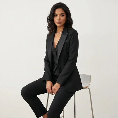 Women's Blazer Waistcoat and Trouser Co-Ord