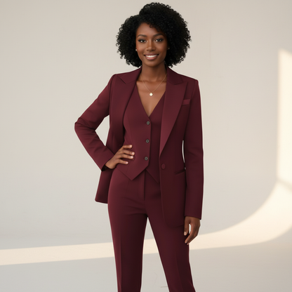 Women's Blazer Waistcoat and Trouser Co-Ord