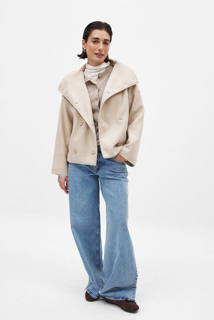 Women's Boxy Double Breasted Coat