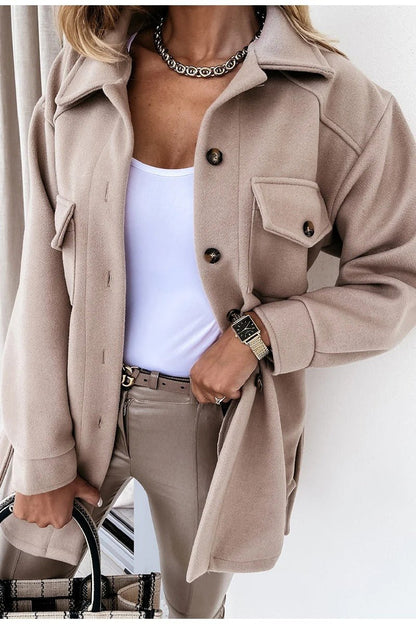 Women's Button Down Fleece Jacket