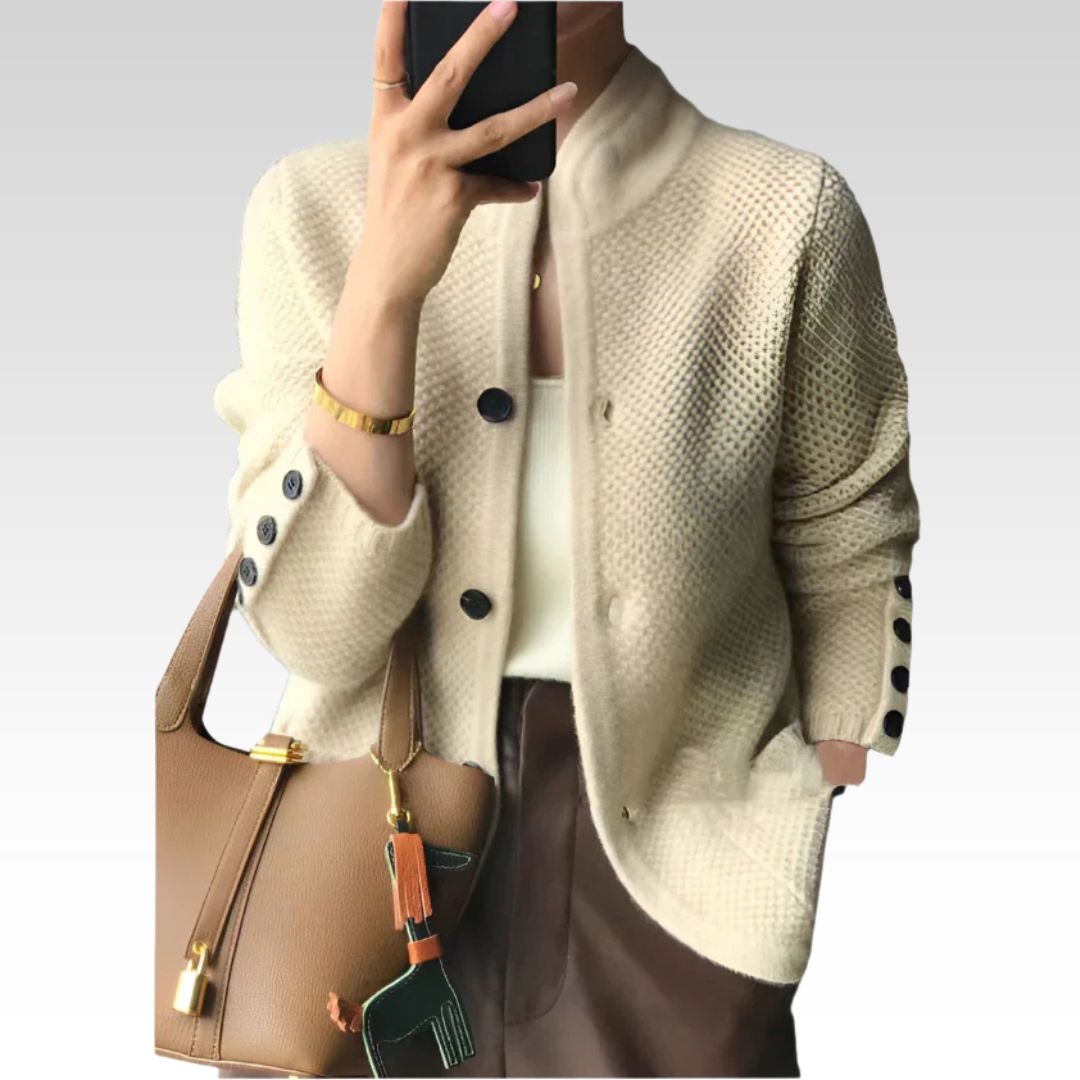 Women's Chunky Knit Button Front Cardigan