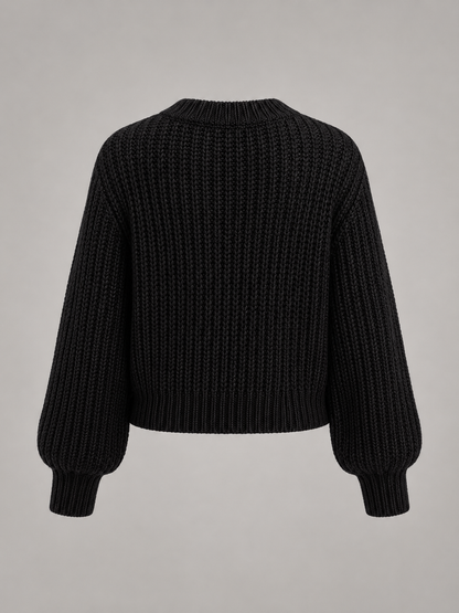 Women's Chunky Ribbed Mock-Neck Sweater