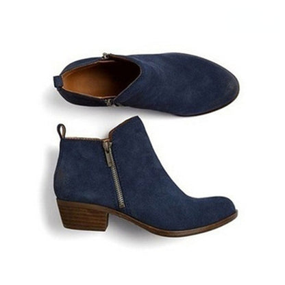 Women's Classic Block Heel Ankle Boots