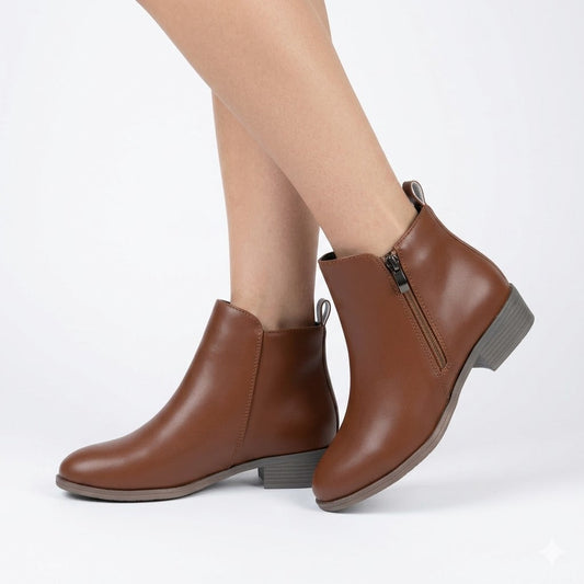 Women's Classic Block Heel Ankle Boots