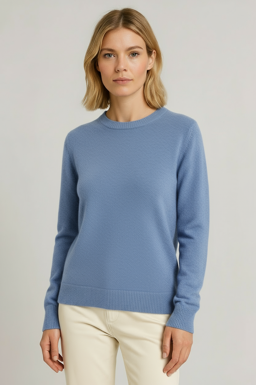 Women's Classic Crewneck Luxury Knit Sweater