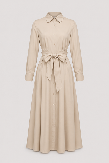 Women's Cotton Twill Shirt Dress