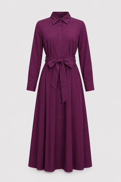 Women's Cotton Twill Shirt Dress