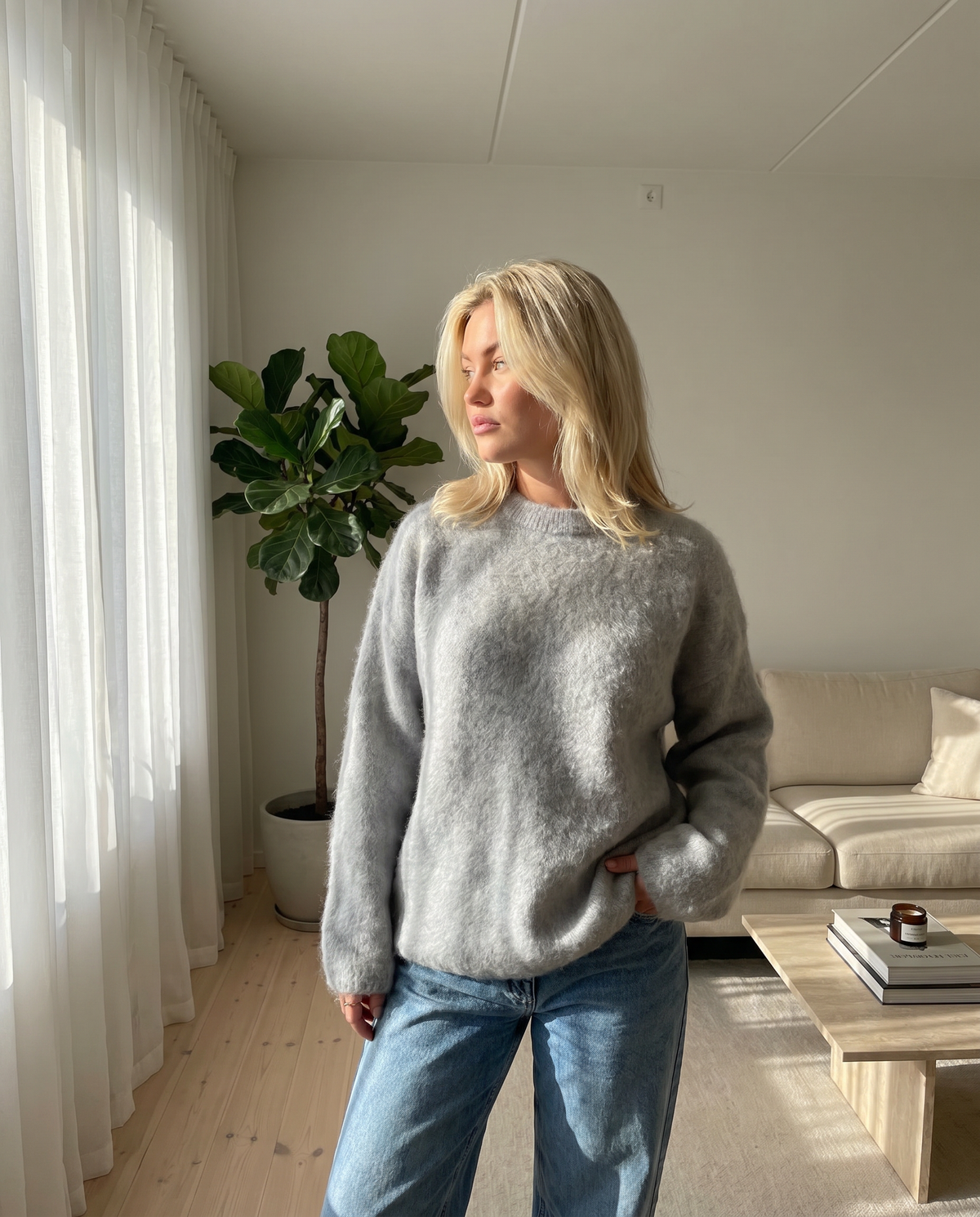 Women's Cozy Textured Knit Sweater