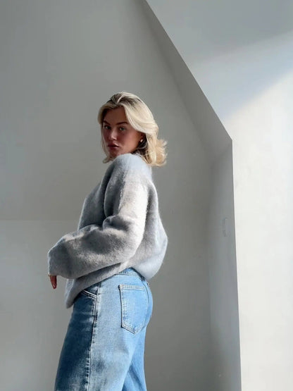 Women's Cozy Textured Knit Sweater