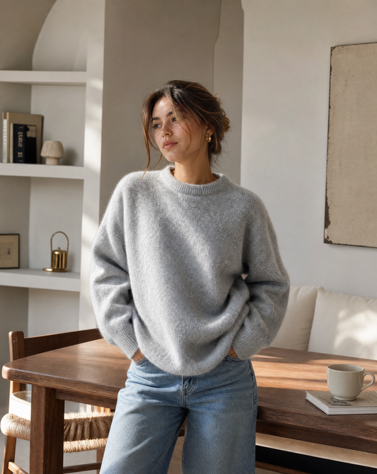 Women's Cozy Textured Knit Sweater