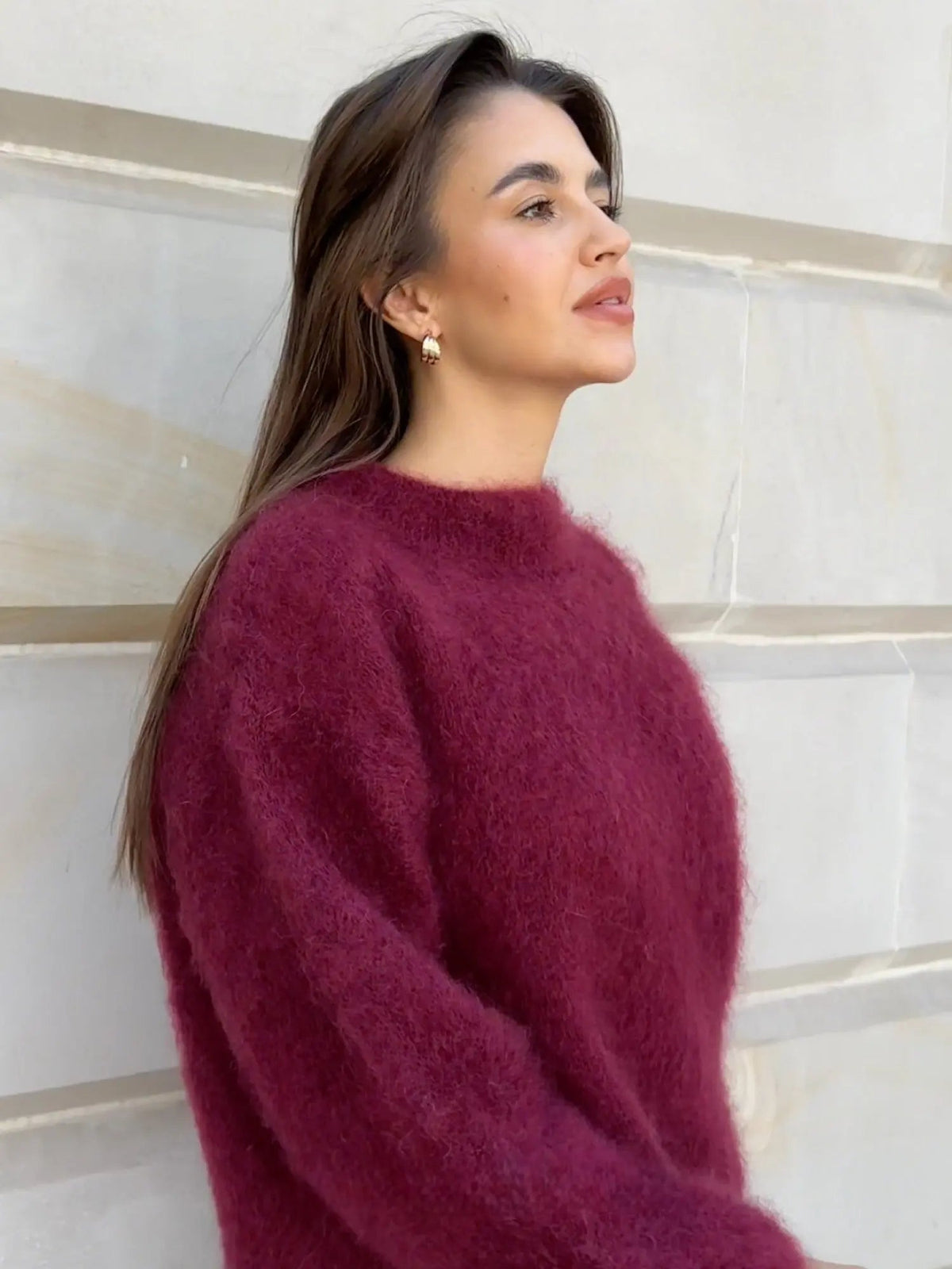 Women's Cozy Textured Knit Sweater