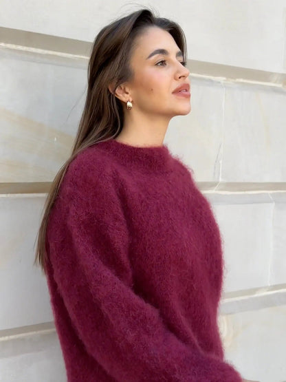 Women's Cozy Textured Knit Sweater