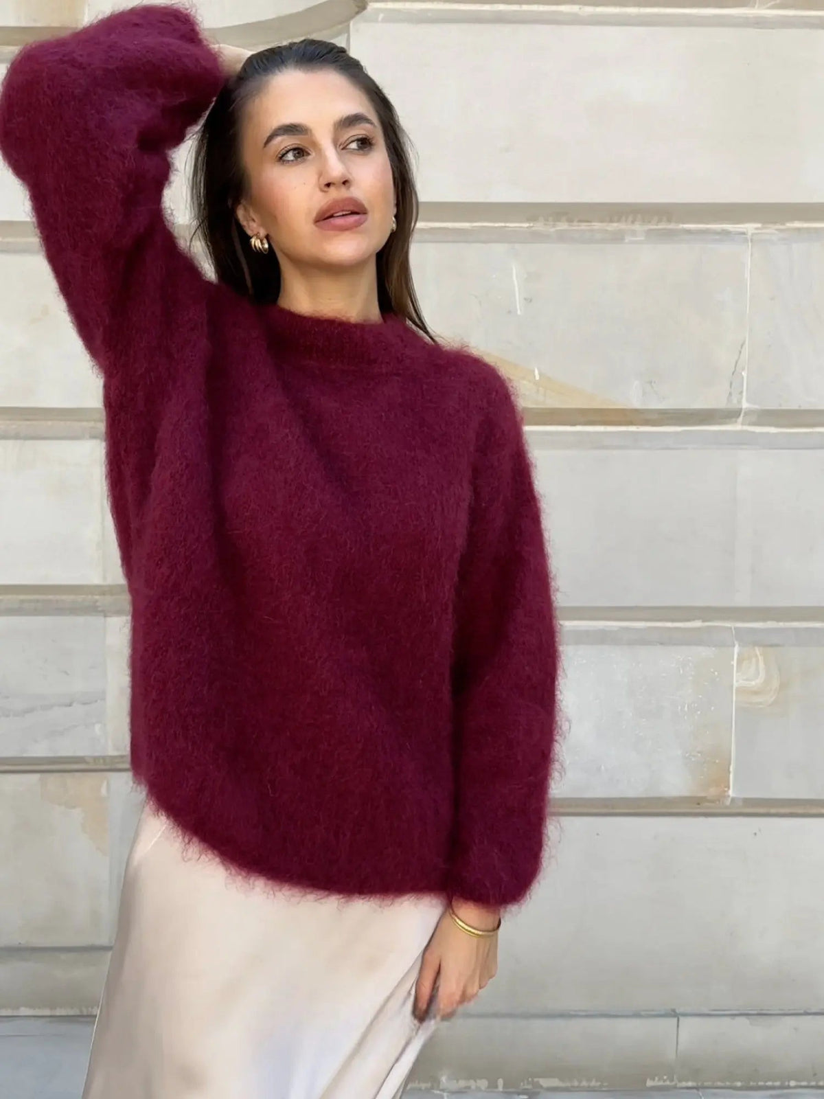 Women's Cozy Textured Knit Sweater