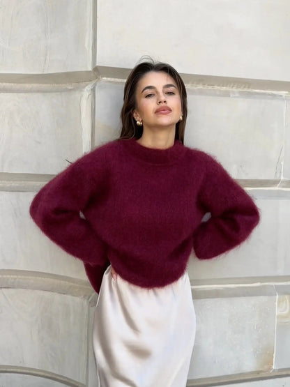 Women's Cozy Textured Knit Sweater
