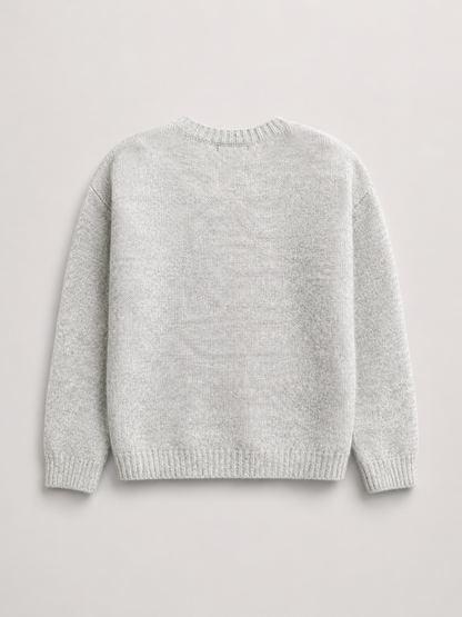 Women's Crewneck Button-Front Knit Cardigan
