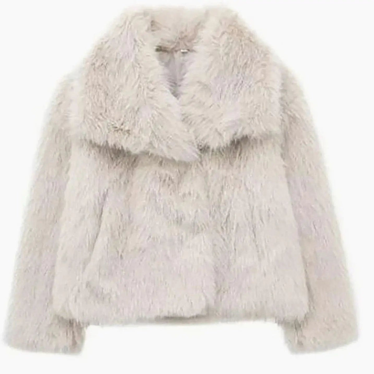 Women's Cropped Faux Fur Jacket