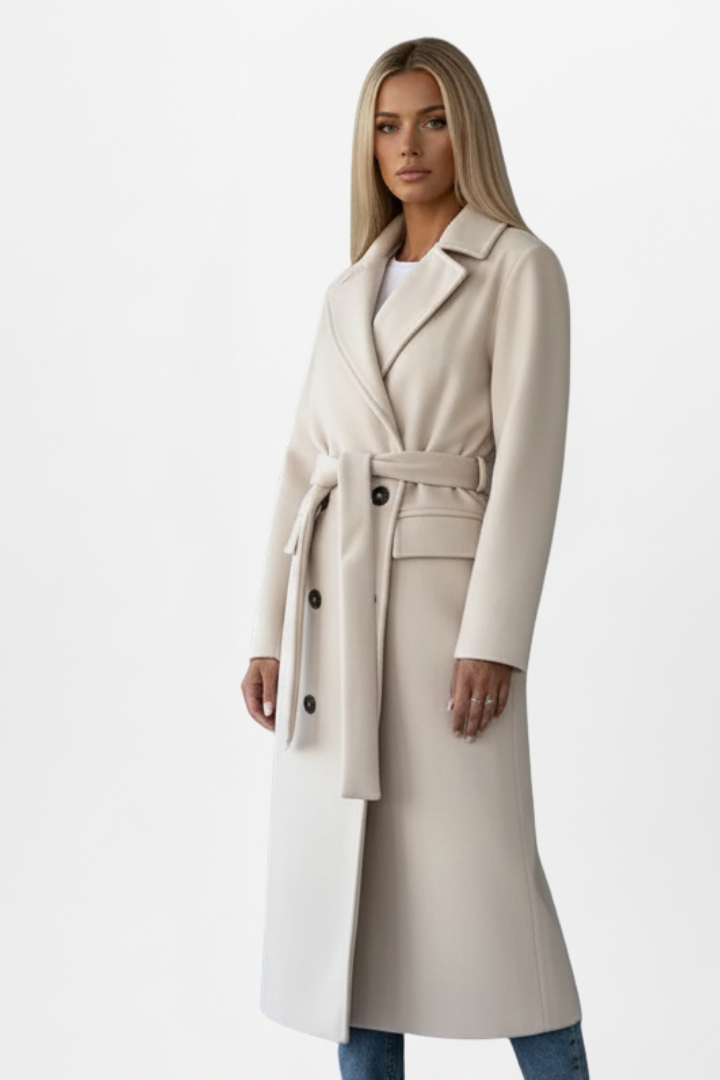 Women's Double Breasted Long Coat