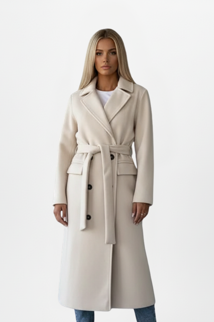 Women's Double Breasted Long Coat