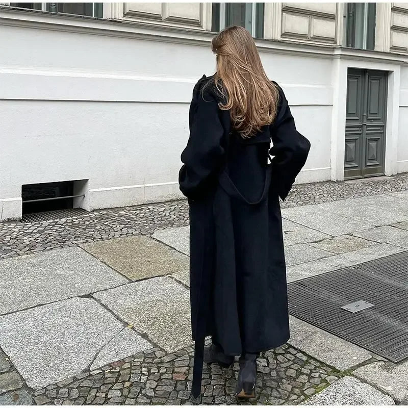 Women's Double Breasted Military Trench Coat