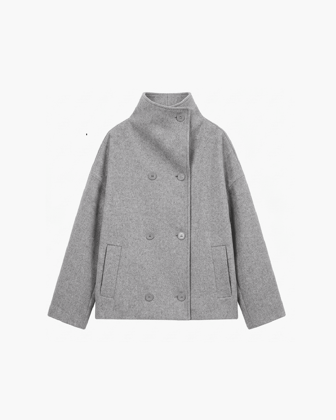 Women's Double Breasted Stand Collar Jacket