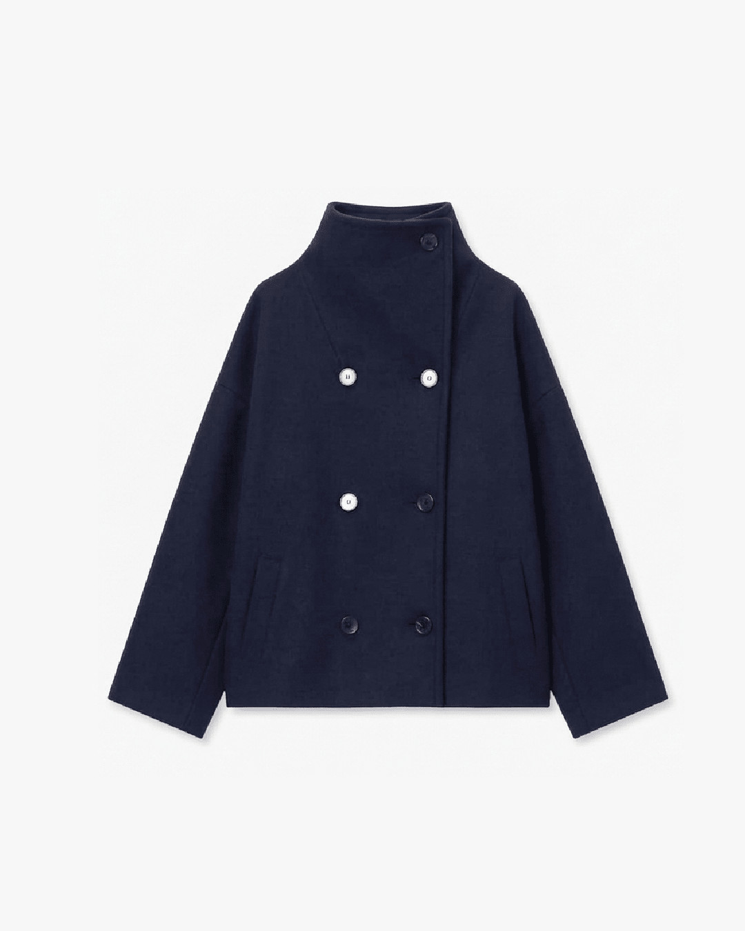 Women's Double Breasted Stand Collar Jacket
