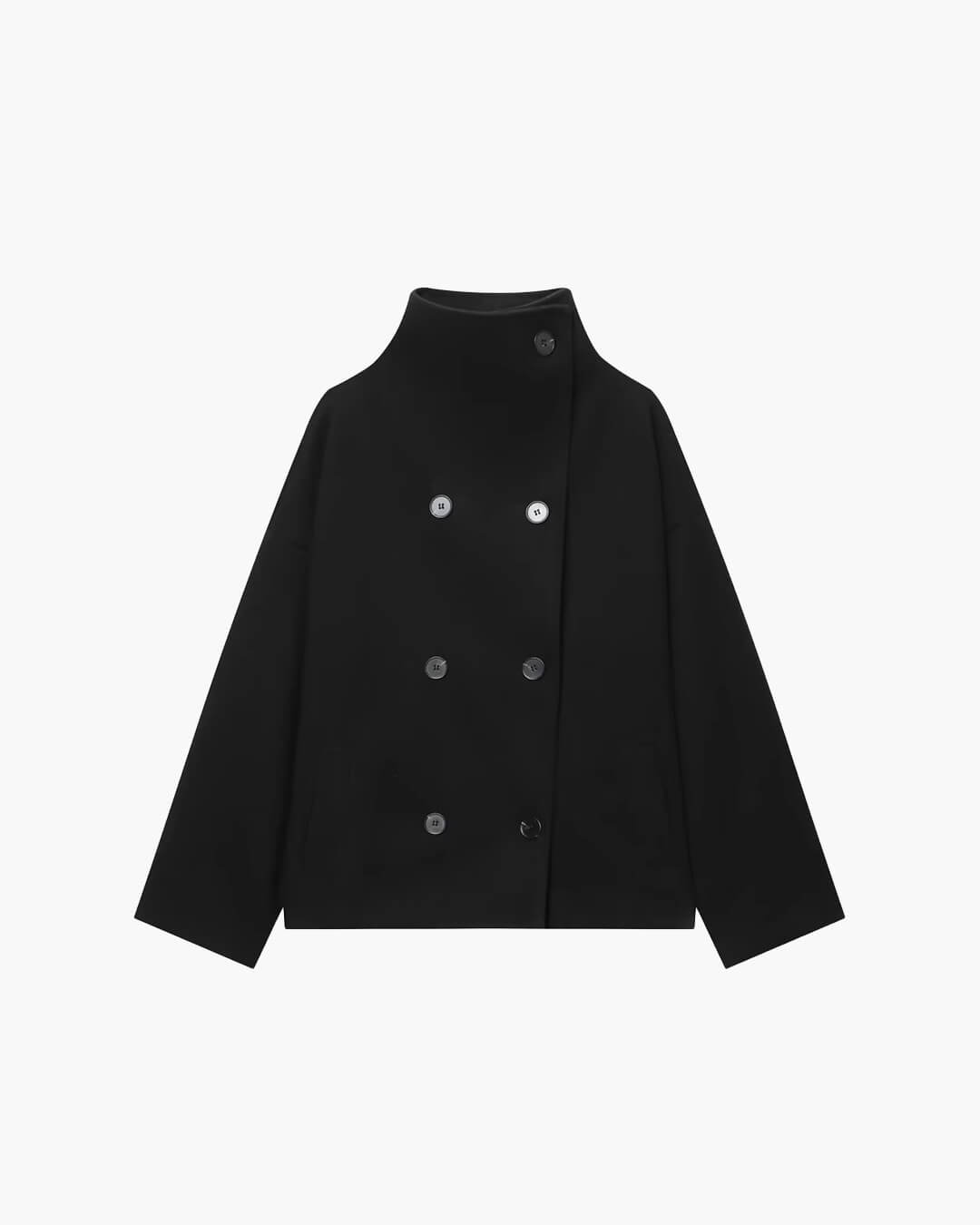 Women's Double Breasted Stand Collar Jacket