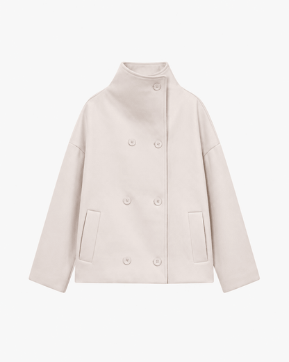 Women's Double Breasted Stand Collar Jacket