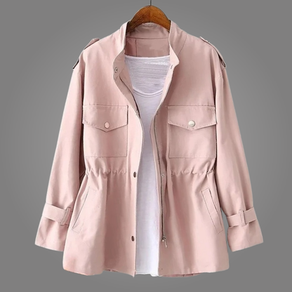 Women's Double Breasted Wool Blend Overcoat