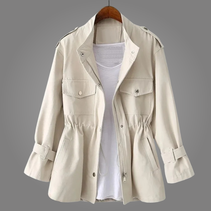 Women's Double Breasted Wool Blend Overcoat
