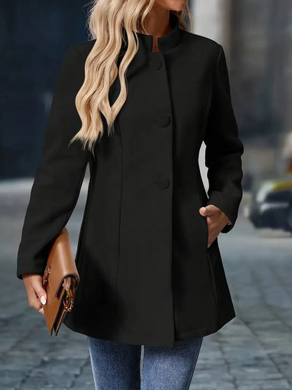 Women's Elegant Mid Length Winter Coat