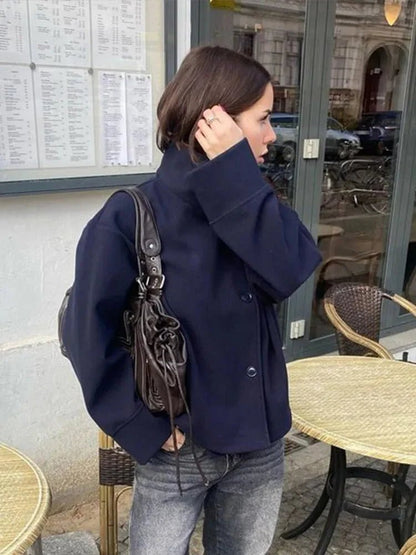 Women's Elegant Stand Collar Jacket