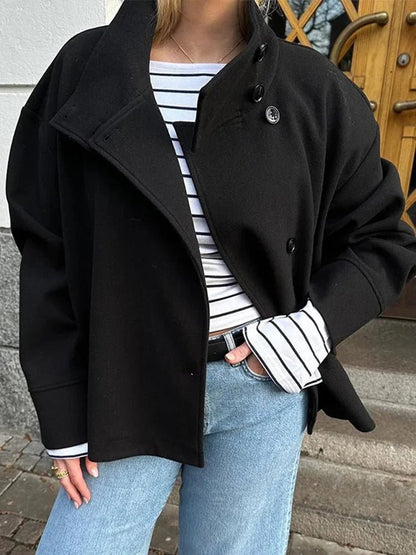 Women's Elegant Stand Collar Jacket
