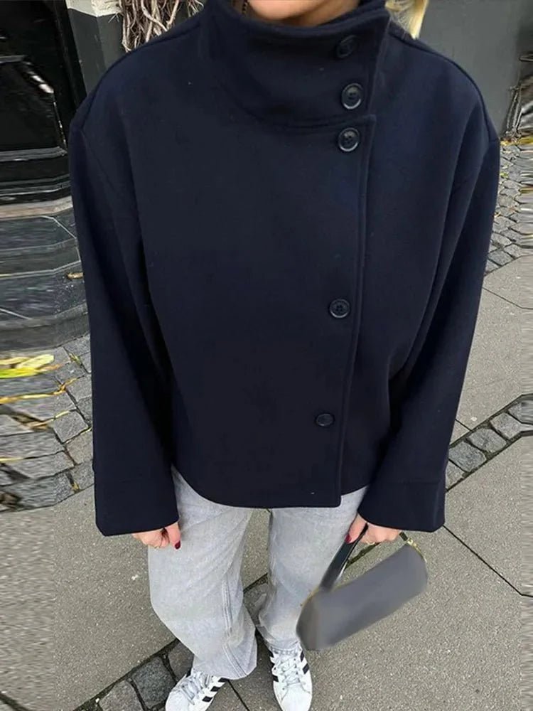 Women's Elegant Stand Collar Jacket